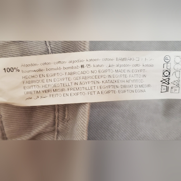 NWOT ZARA -size M-women oversize denim grey jeans-high-rise-stretch waist - Picture 12 of 12